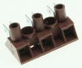 Roller Grill Terminal Strip - 2 Holes Domino - A16012